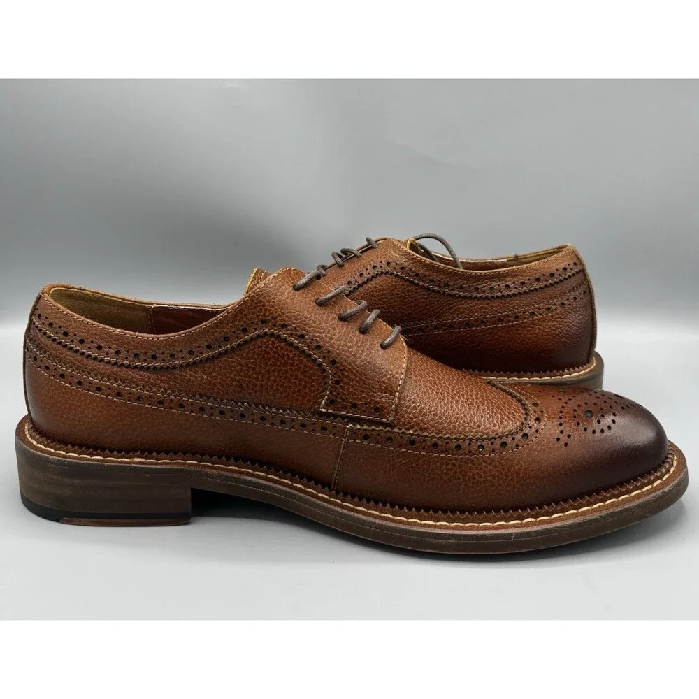 Vintage Foundry Co Men's Leather Jarvis Oxfords Shoes Size: 10